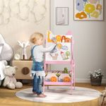 Pizarra-infantil-Safari-Aiyaplay-2-en-1-rosa-113x535x49-cm-