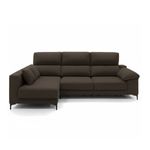 Sofa-chaiselongue-Santorini-3-plazas-deslizante---reclinable-derecha-negro-tela-Bergamo-100x275x160-cm