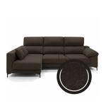 Sofa-chaiselongue-Santorini-3-plazas-deslizante---reclinable-derecha-negro-tela-Bergamo-100x275x160-cm