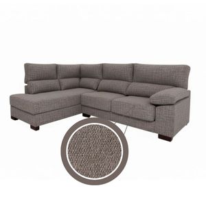 Sofá chaiselongue Meridien 3 plazas deslizante + reclinable tela Bronx 100x282x195 cm