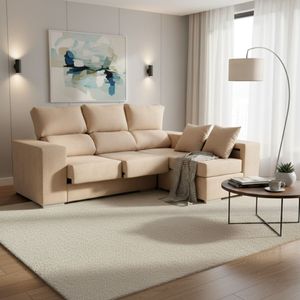 Sofá chaiselongue Marbella 3 plazas reclinable y deslizante 100x225x140 cm