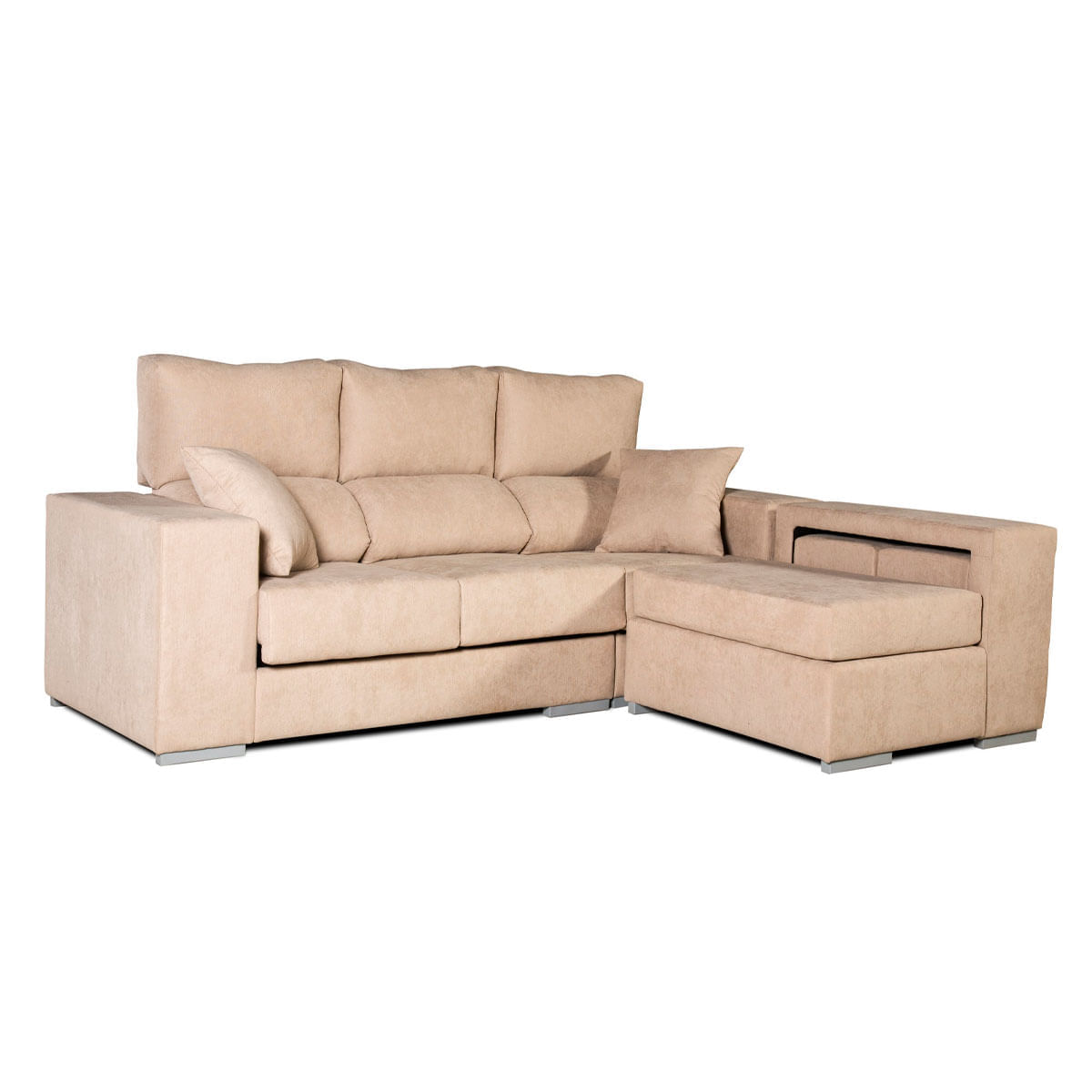 Sofa-chaiselongue-Marbella-3-plazas-reclinable-y-deslizante-beige-frente-derecho