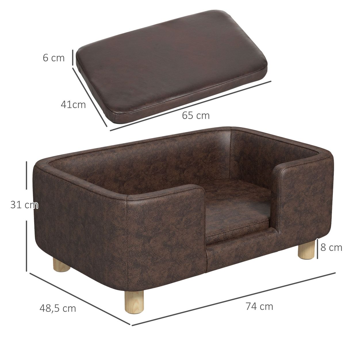 Cama-para-mascotas-Chester-Pawhut-marron-31x74x485-cm-