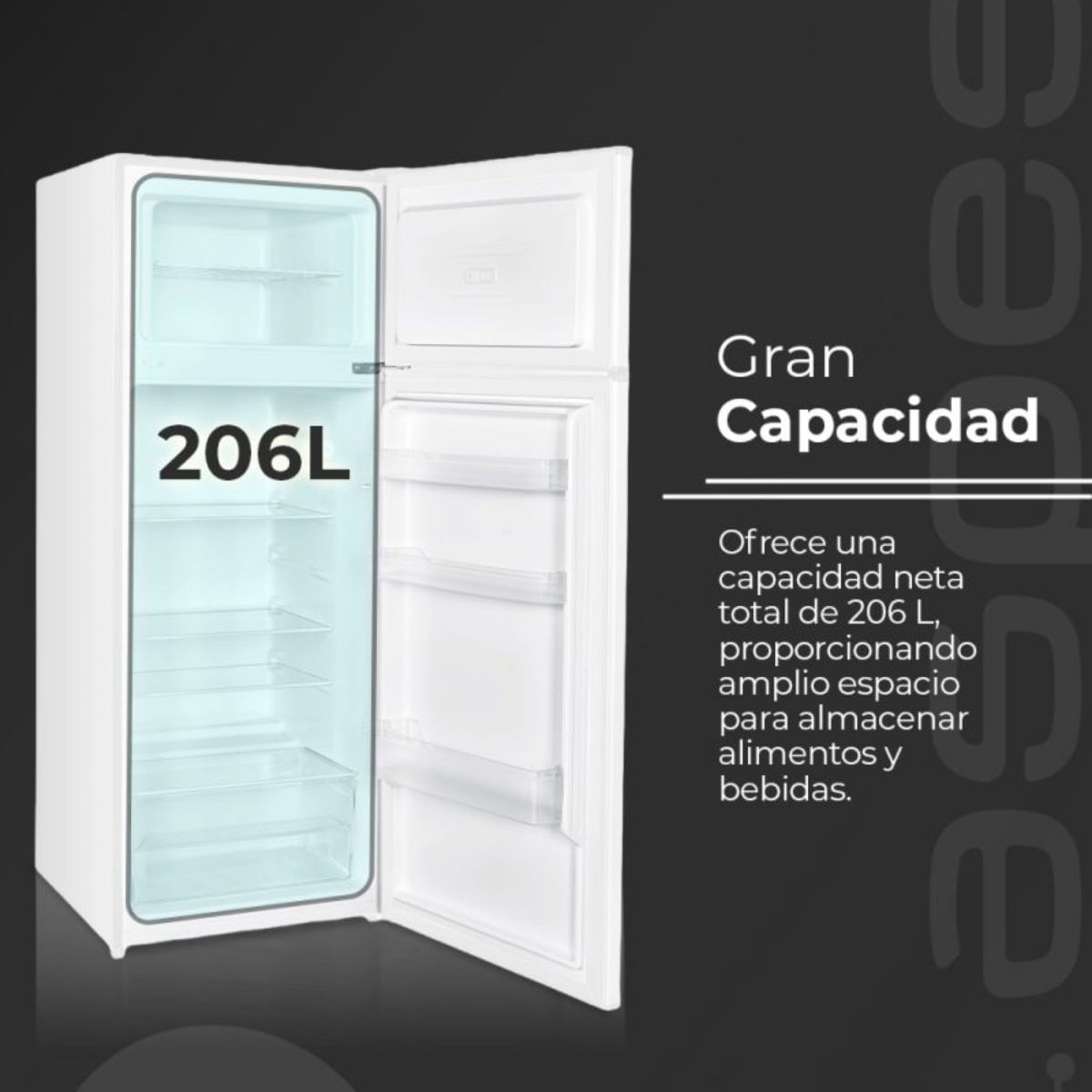 Frigorifico-2-puertas-Aspes-AF145503E-capacidad