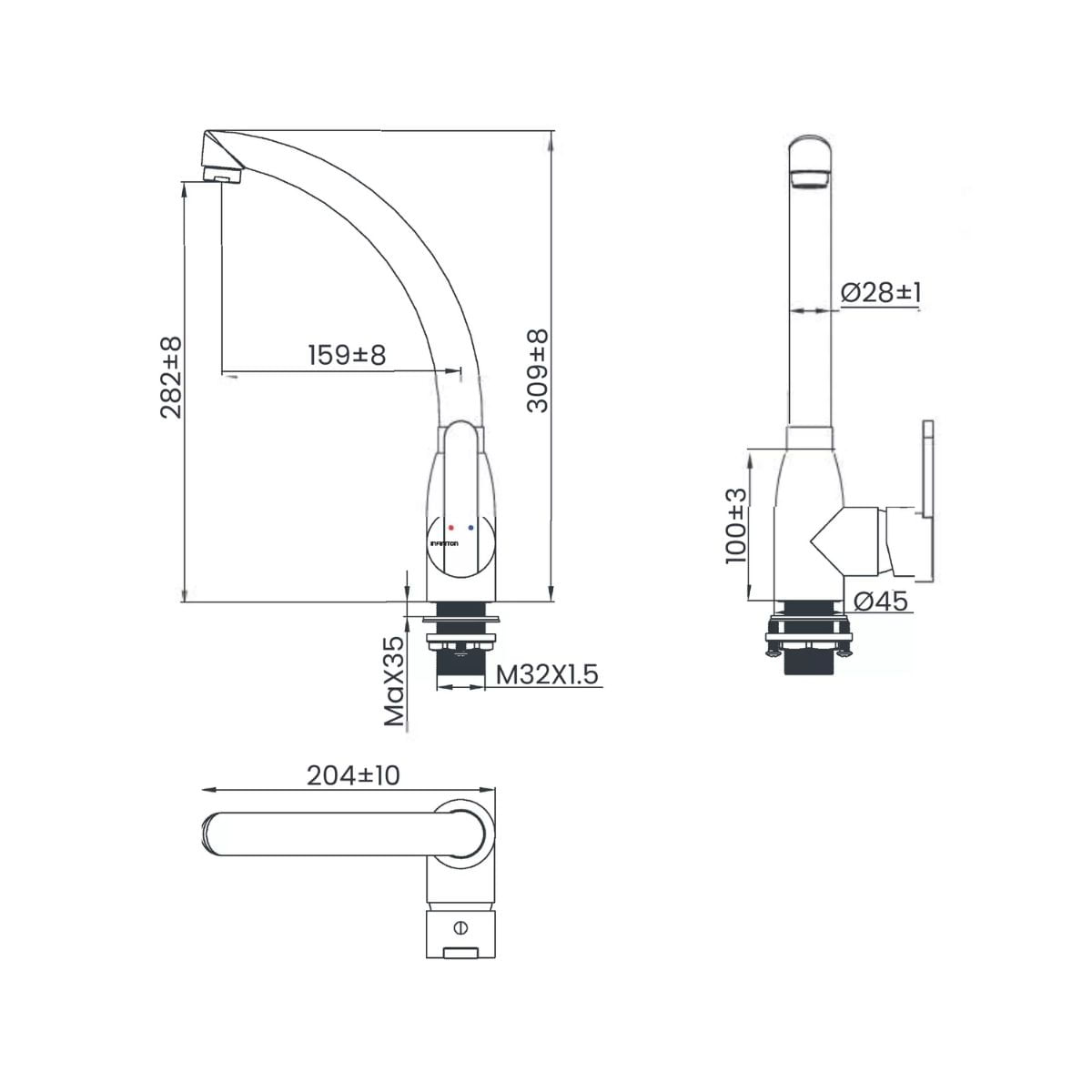 Grifo-Infiniton-ACH248-medidas