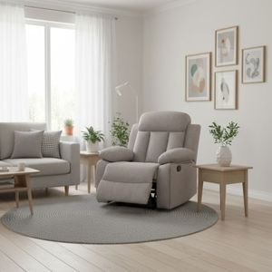 Sillón relax Madrid Deluxe New25 1 plaza diseño reclinable tela Bouclé 101x99x97 cm