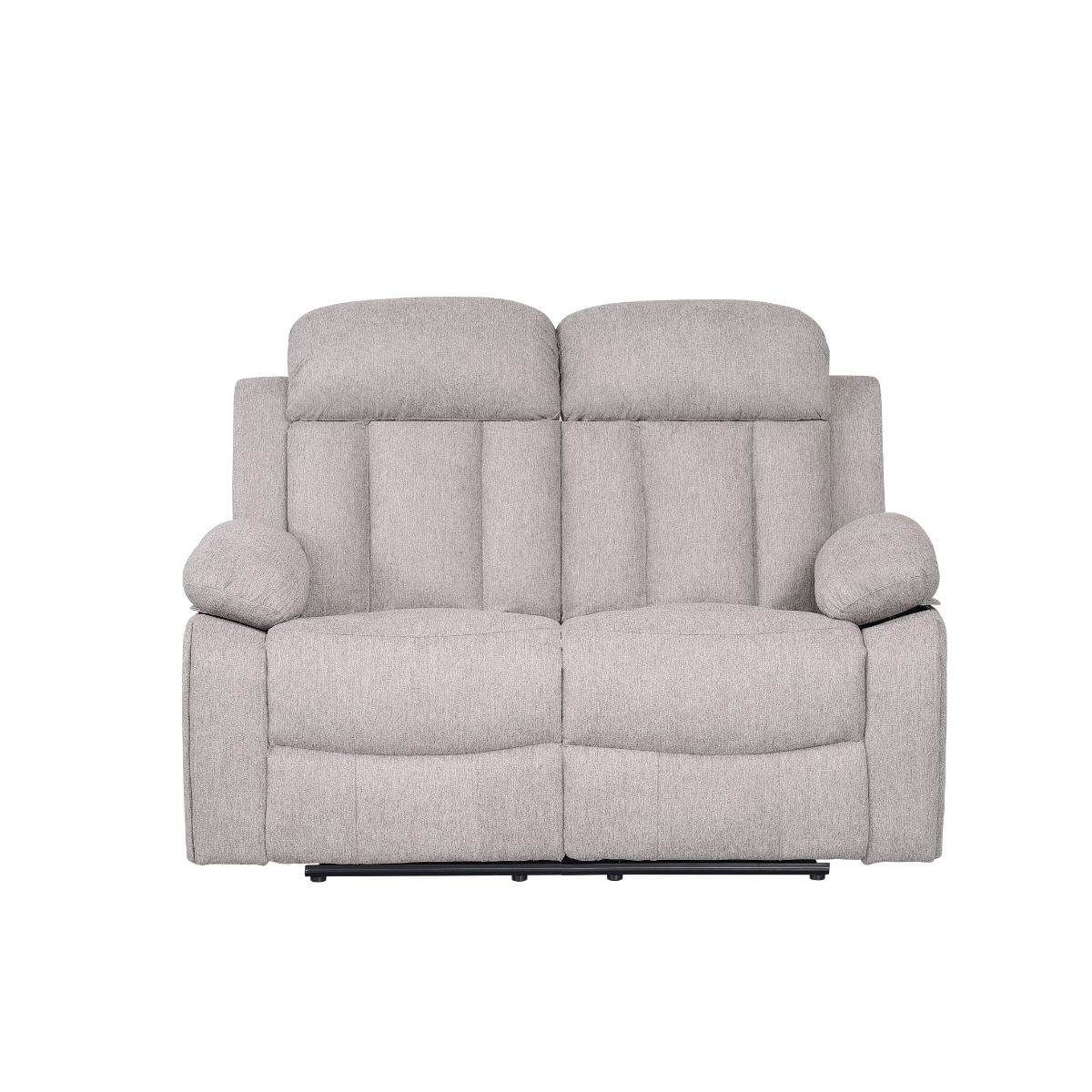 Sofa-relax-Madrid-Deluxe-New25-2-plazas-diseño-reclinable-tela-Boucle-gris-claro-101x152x97-cm