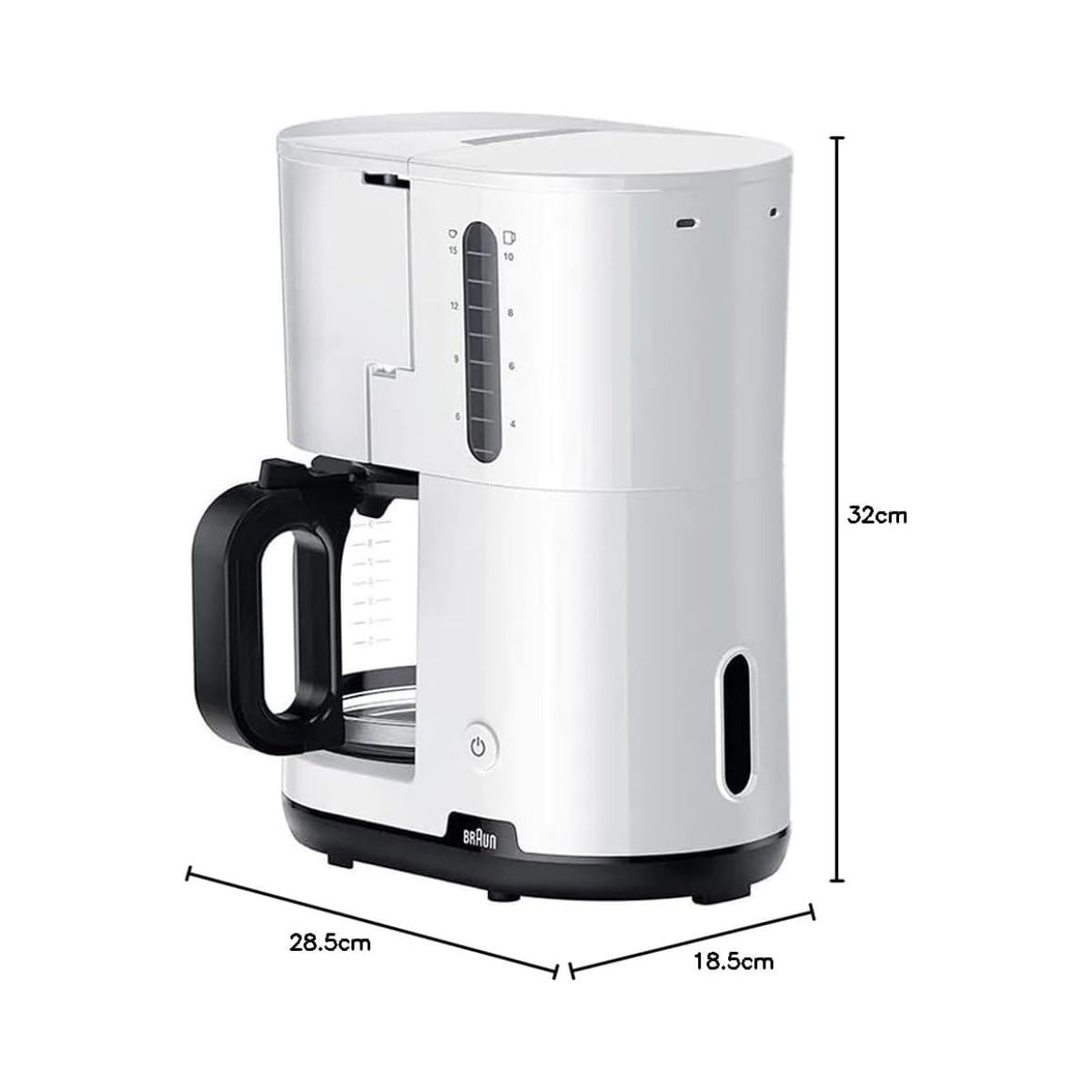 Cafetera-de-filtro-Braun-KF1100-1000W-medidas