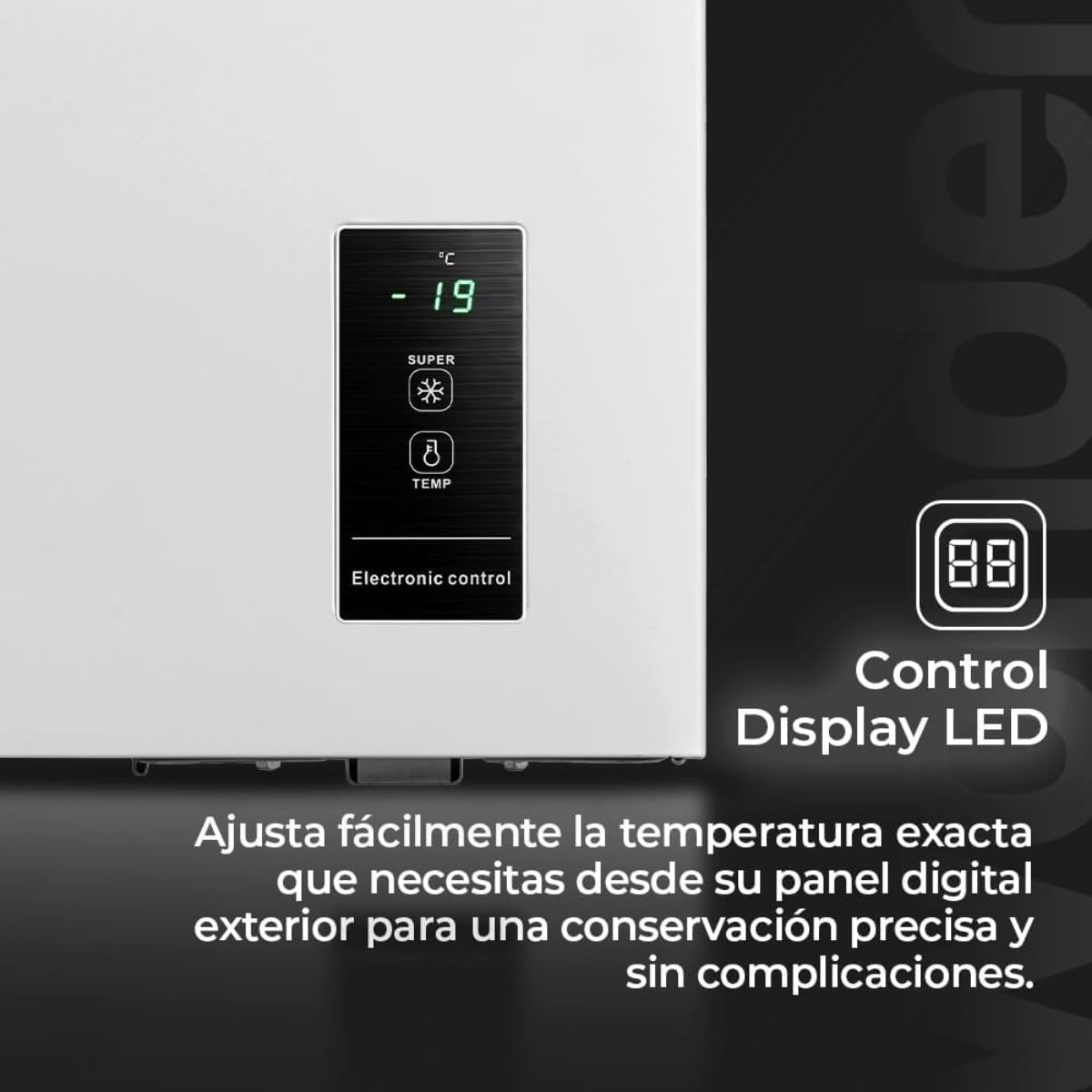 Congelador-horizontal-Wonder-WCH1001EDC-pantalla