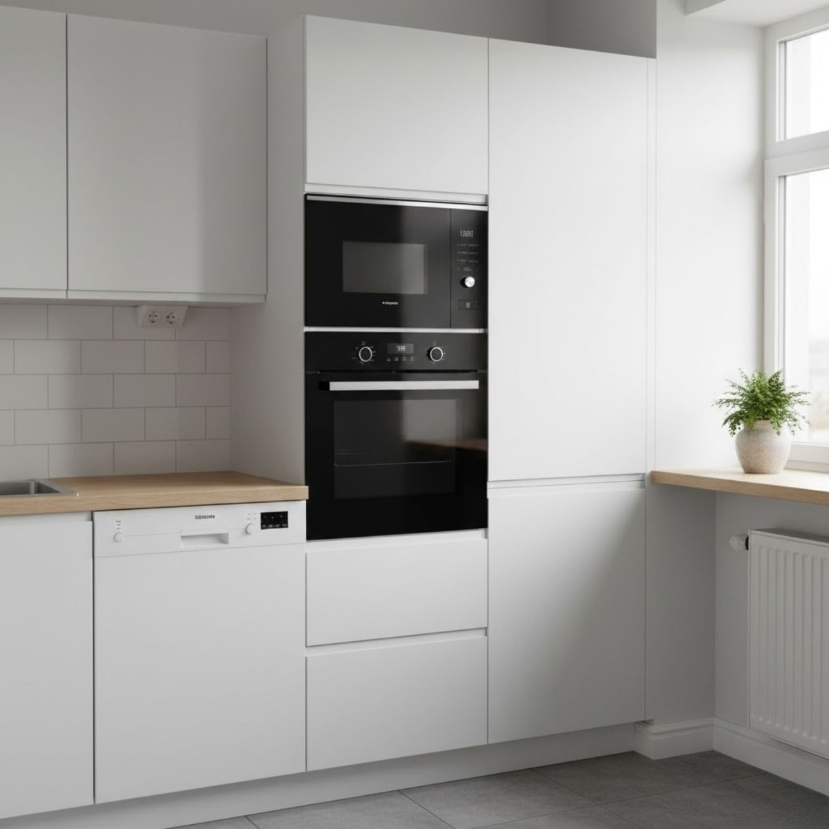 Microondas-integrable-Aspes-AMWI2800DGN-ambientada-cocina