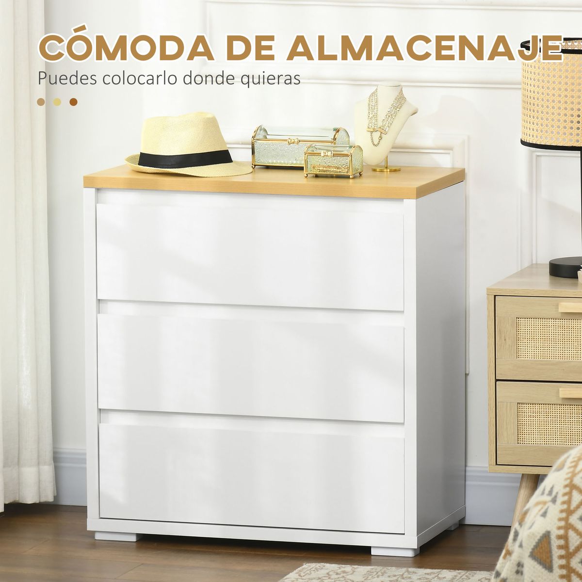 Comoda-Nube-Homcom-3-cajones