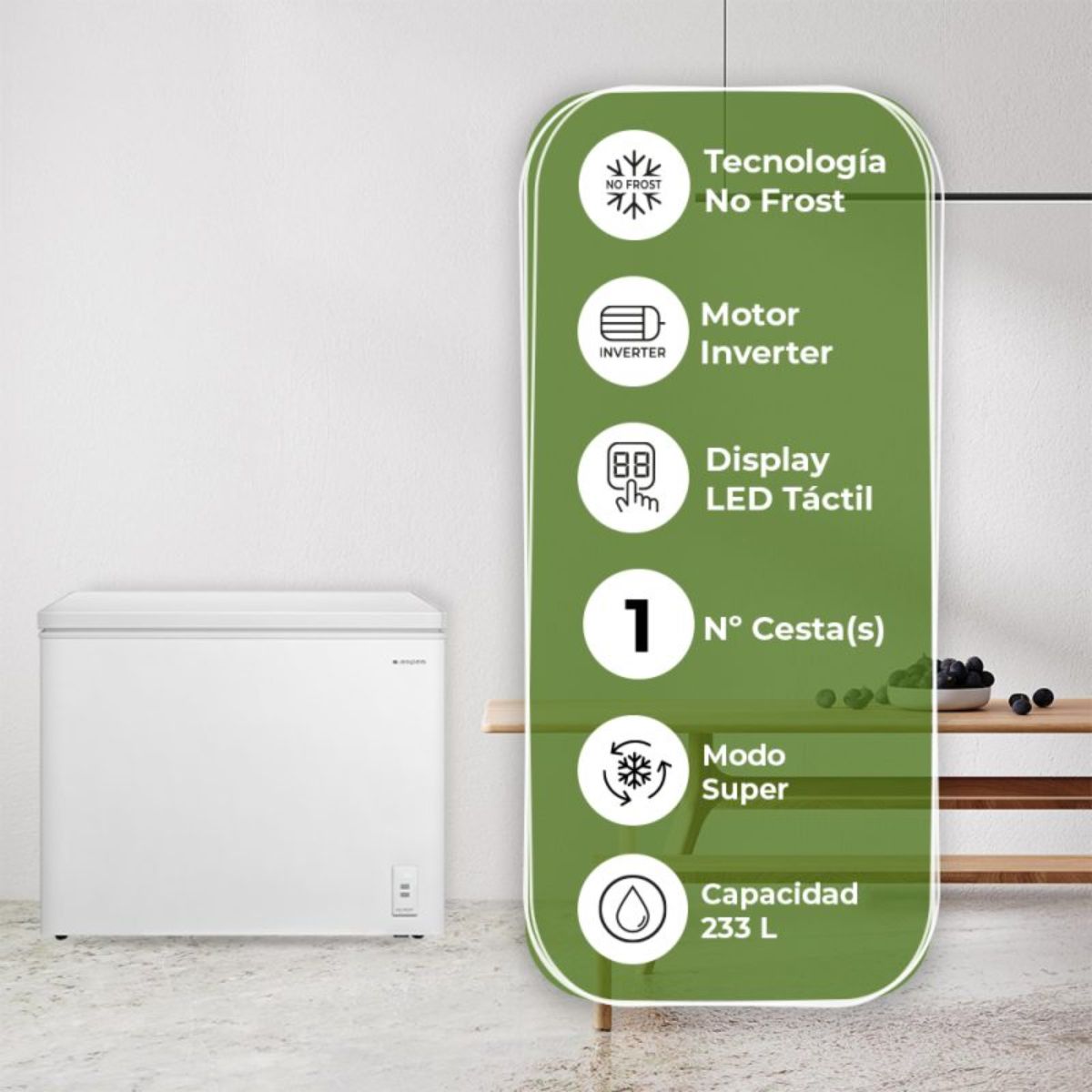 Congelador-horizontal-Aspes-ACHH2500ENFDC-233L-No-Frost-E-blanco-986-cm-