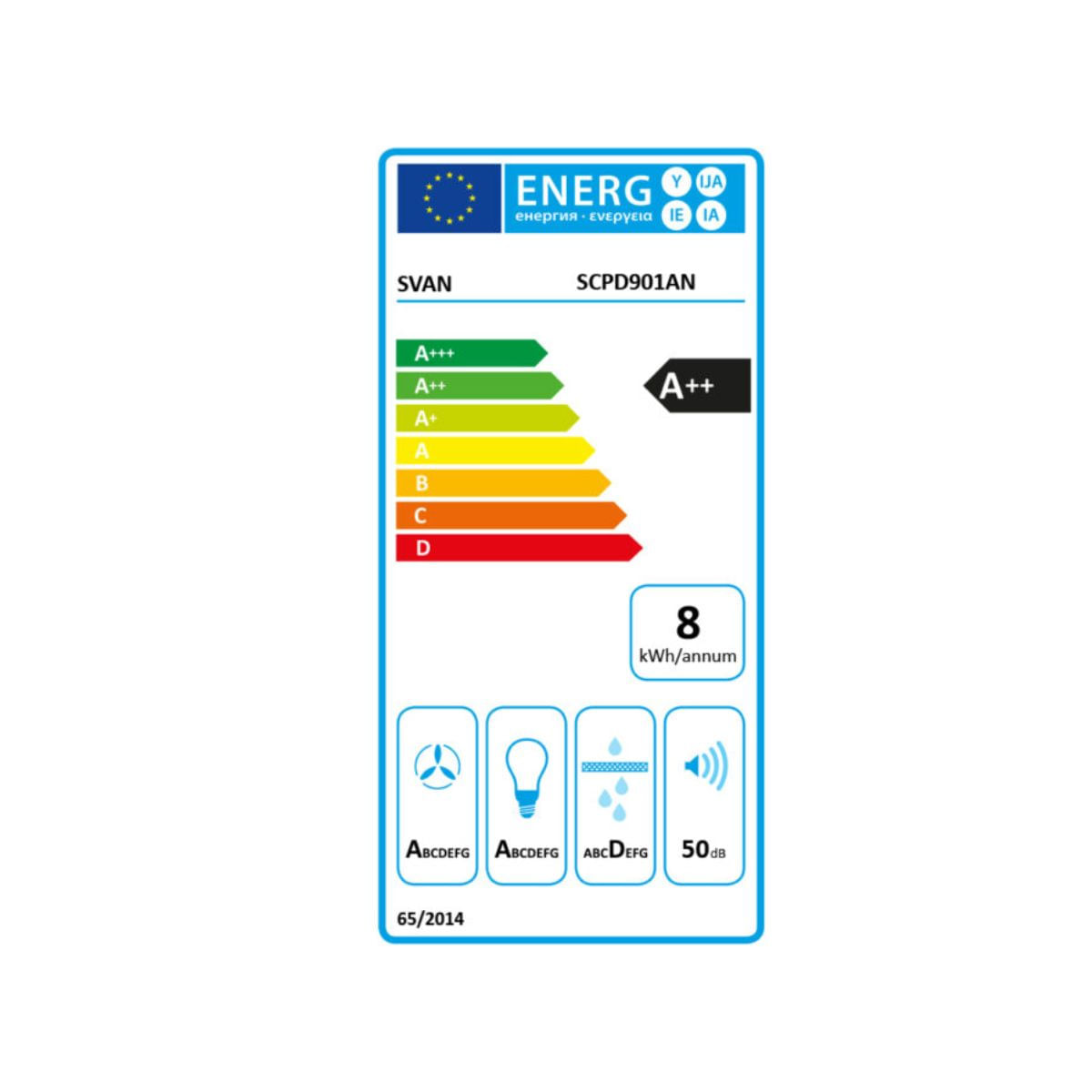 Campana-extractora-inclinada-Svan-SCPD901AN-370-m3-h-A-negro-108-cm-