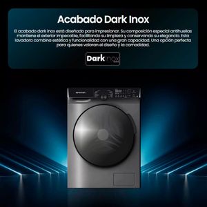 Lavadora carga frontal Infiniton WM-G124ADX 12kg 1400 rpm 14 programas A inox 85 cm