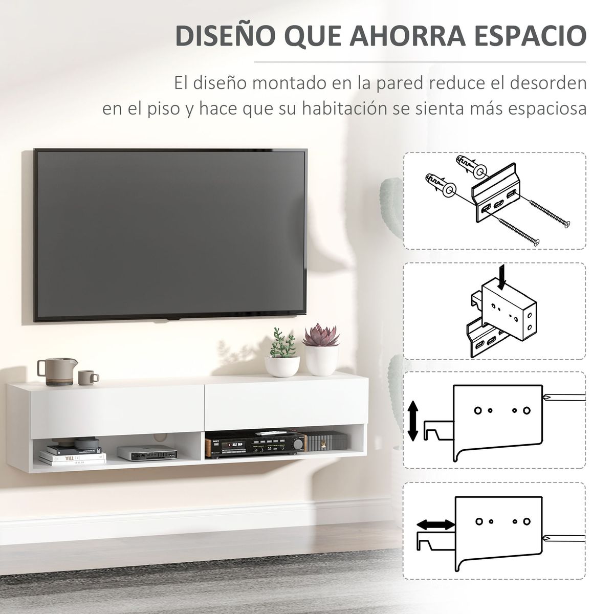 Mueble-de-TV-Sirena-Homcom-caracteristicas