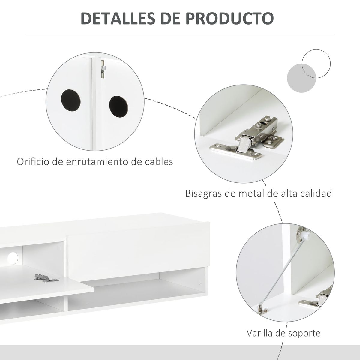 Mueble-de-TV-Sirena-Homcom-montaje