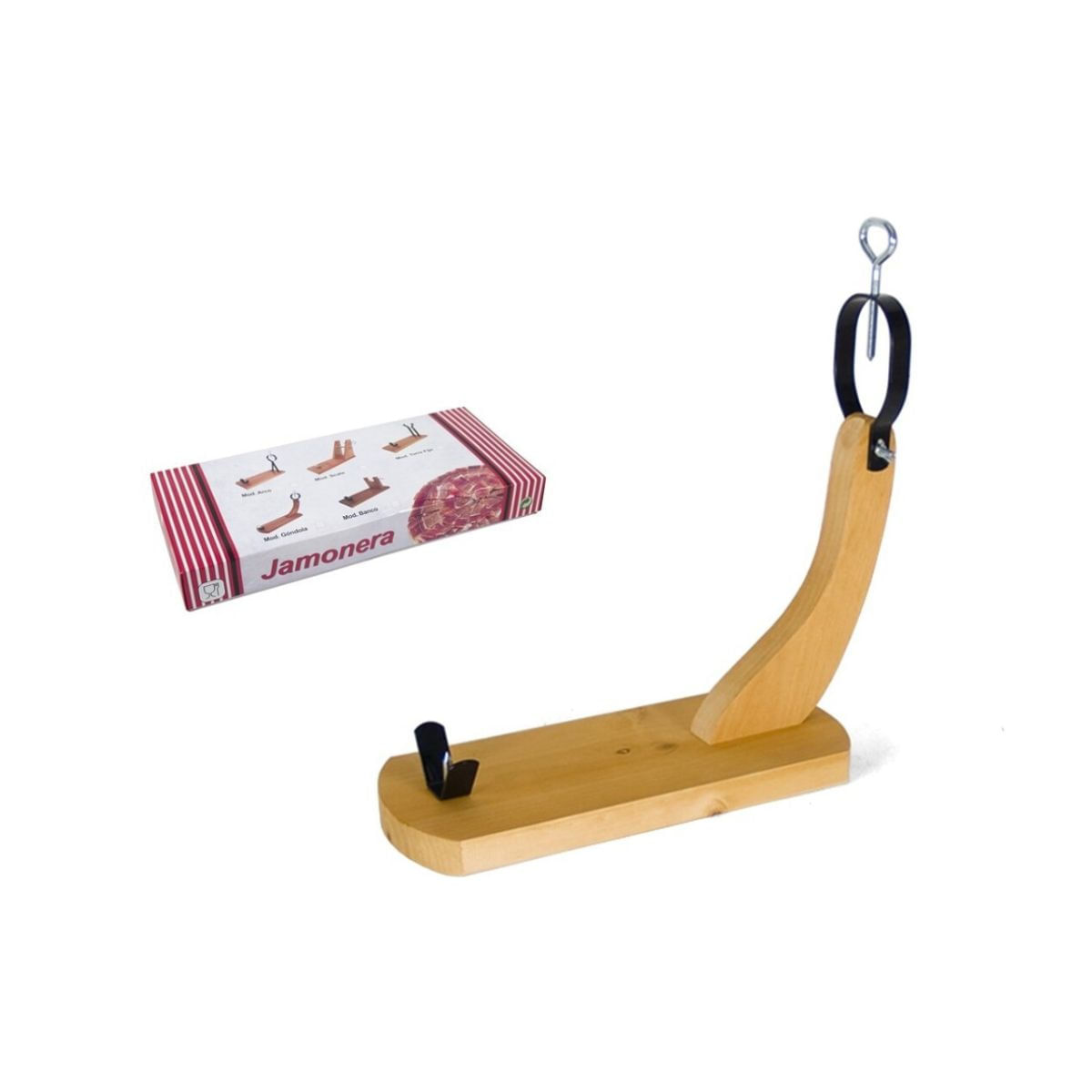 Jamonero-Gondola-marron-negro-42x17x49-cm-