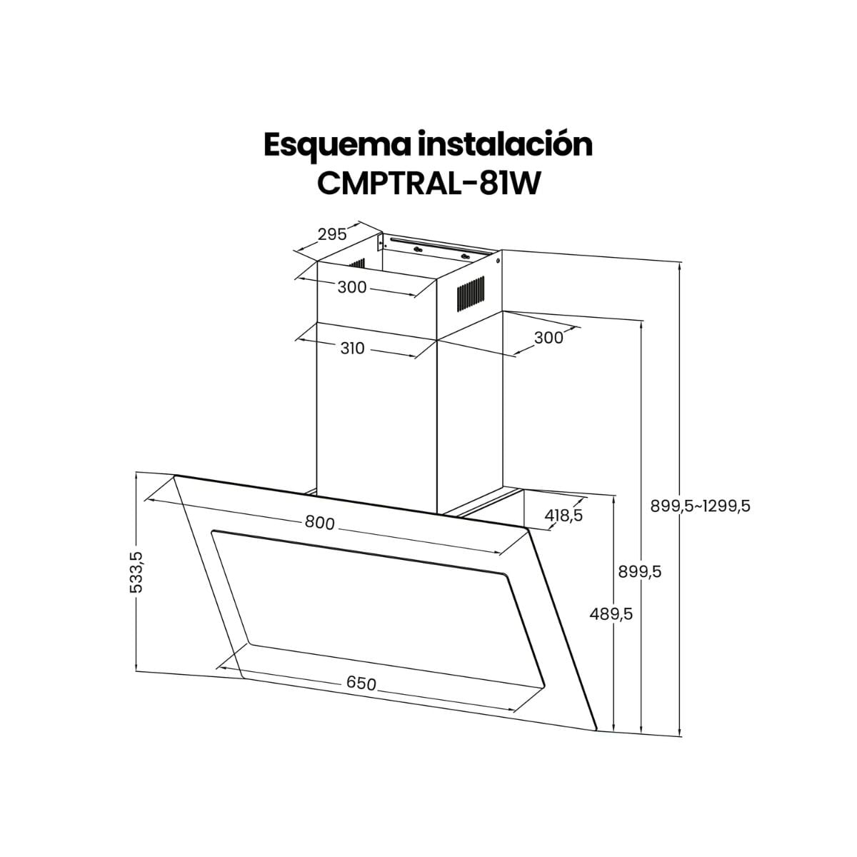 Campana-extractora-Infiniton-CMPTRAL-81W-253W-medidas