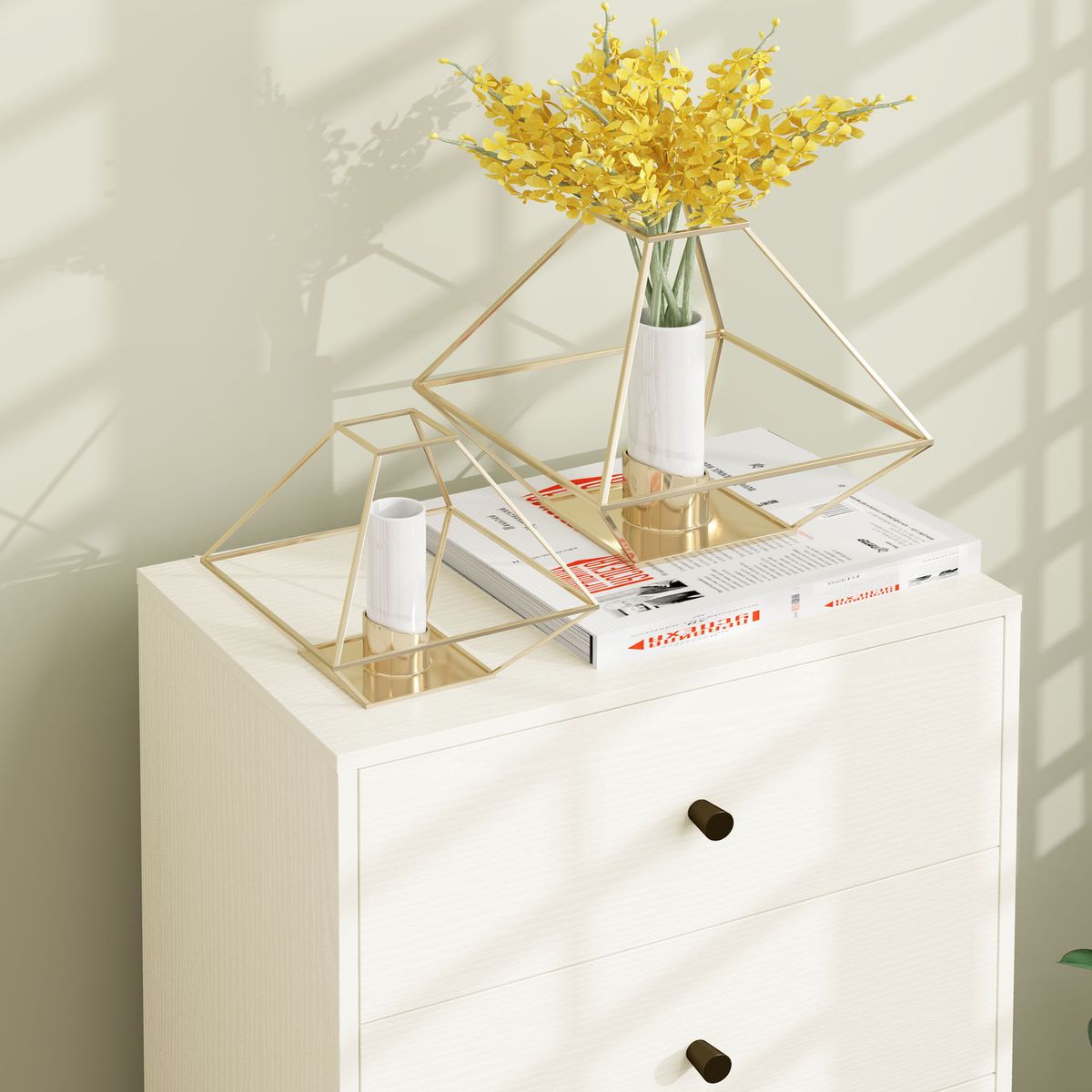 Comoda-Sora-Homcom-5-cajones-con-tiradores-beige-95x47x29-cm