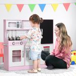 Cocina-infantil-Cook-Aiyaplay-microondas---maquina-de-hielo-rosa-81x838x268-cm-