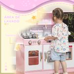 Cocina-infantil-Cook-Aiyaplay-microondas---maquina-de-hielo-rosa-81x838x268-cm-