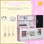 Cocina-infantil-Cook-Aiyaplay-microondas---maquina-de-hielo-rosa-81x838x268-cm-