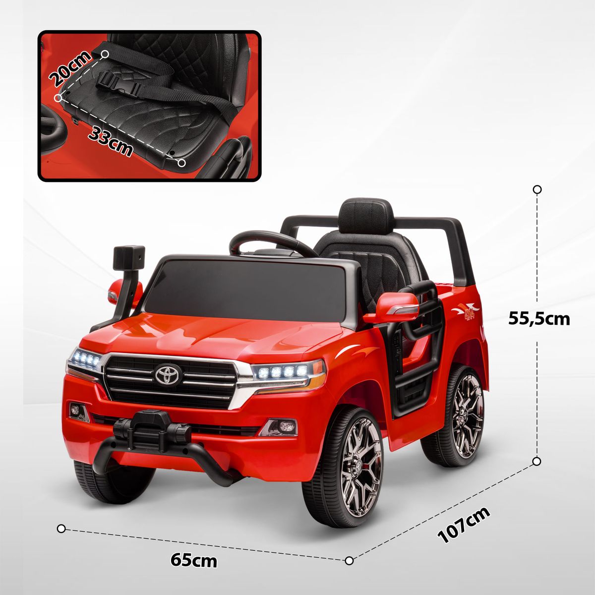 Coche-electrico-infantil-Toyota-Land-Cruiser-Aiyaplay-luces-LED---bocina---USB-rojo-555x65x107-cm-