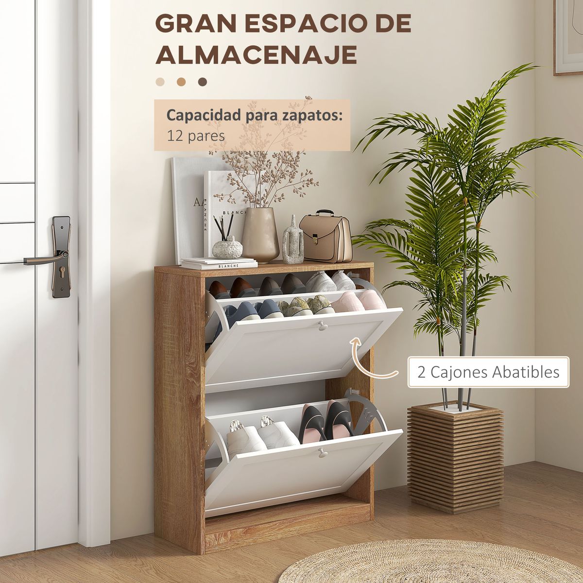 Zapatero-Nami-Homcom-2-puertas-abatibles-interior-detalles