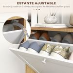 Zapatero-Nami-Homcom-2-puertas-abatibles-divisor-extraible