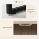 Aparador-Aiko-Homcom-3-puertas-cierre-magnetico