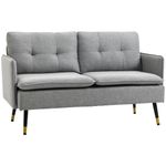 Sofa-Harrow-Homcom-2-plazas-con-4-cojines-gris-80x139x68-cm