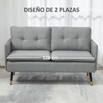 Sofa-Harrow-Homcom-2-plazas-con-4-cojines-gris-80x139x68-cm