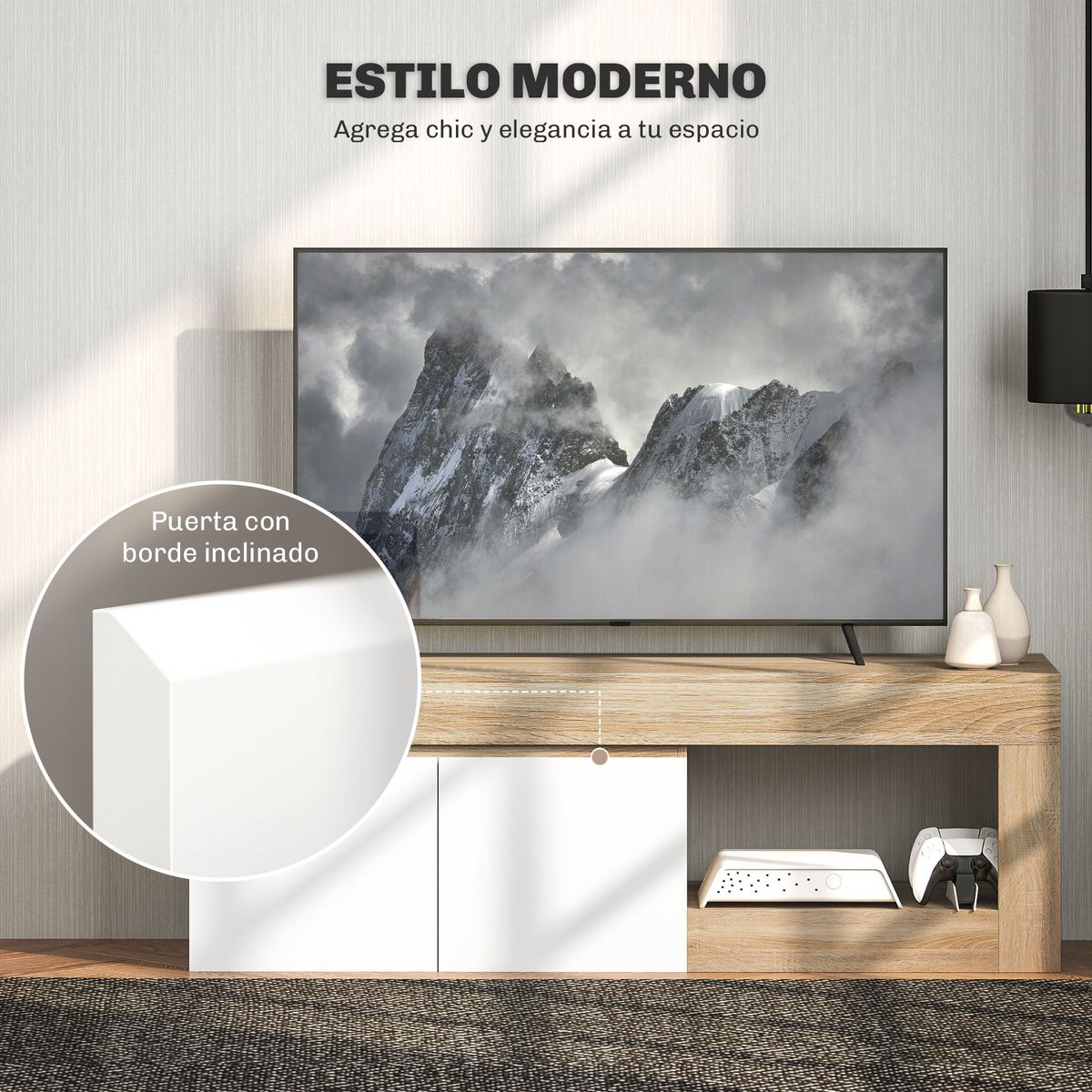 Mueble-de-TV-Emi-Homcom-2-puertas