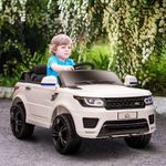 Coche-electrico-infantil-Premium-Homcom-control-remoto---bluetooth---luces-led-blanco-52x68x110-cm