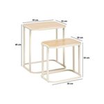 Set-de-2-mesas-auxiliares-Curvi-diseño-fijo-natural-blanco