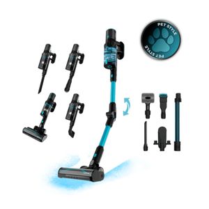 Aspirador vertical Cecotec Conga Rockstar 3500 Storm Pet Flex 500W antienredos negro/azul