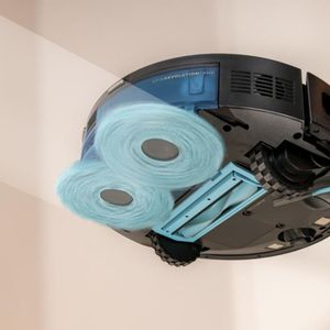 Robot aspirador Cecotec Conga M100 Spin AI 2000Pa cepillo silicona 220m² App 3.0 negro