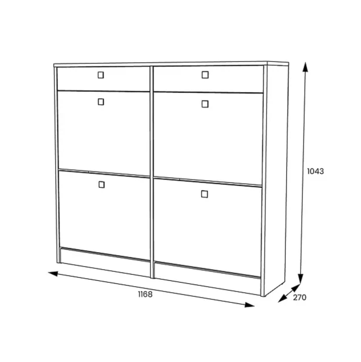 Zapatero-Sirena-4-puertas---2-cajones-blanco-gris-1043x1168x27-cm-medidas