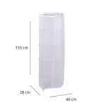 Estante-de-almacenamiento-5-cubos---cortina-blanco-155x40x28-cm