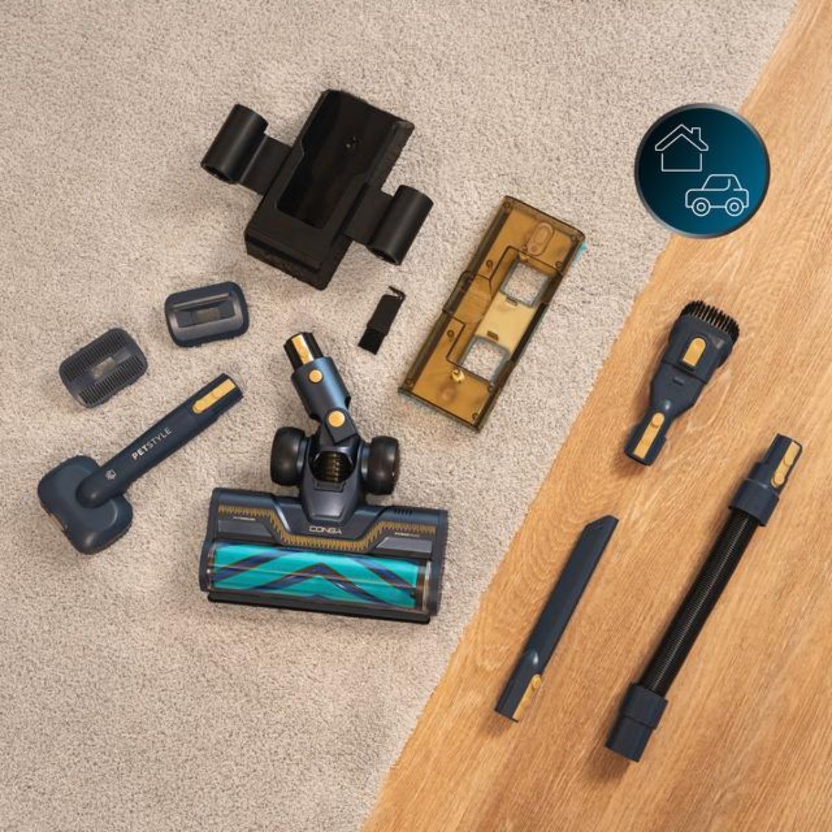 Aspirador-de-escoba-Cecotec-Conga-Rockstar-RX70-Aquapet-Flex-Genesis-780W---kit-de-accesorios-negro-dorado