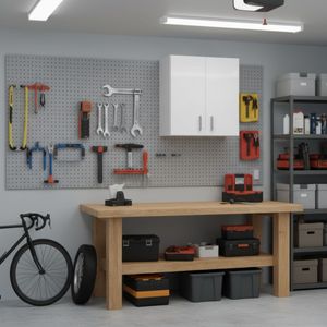 Armario auxiliar Use diseño alto con 2 puertas blanco 60x59x26,5 cm