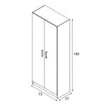 Armario-Use-2-puertas-escobero-blanco-180x73x37-cm