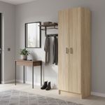 Armario-auxiliar-Use-2-puertas-con-5-estantes-natural-180x59x37-cm