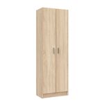 Armario-multiusos-USE-2-puertas---5-estantes-regulables-roble-canadian-180x59x37-cm-frontal