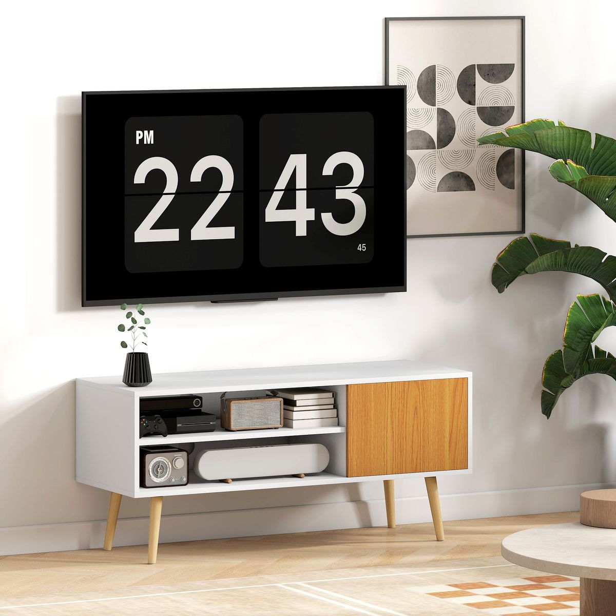 Mueble-de-TV-Hiro-Homcom-2-estantes