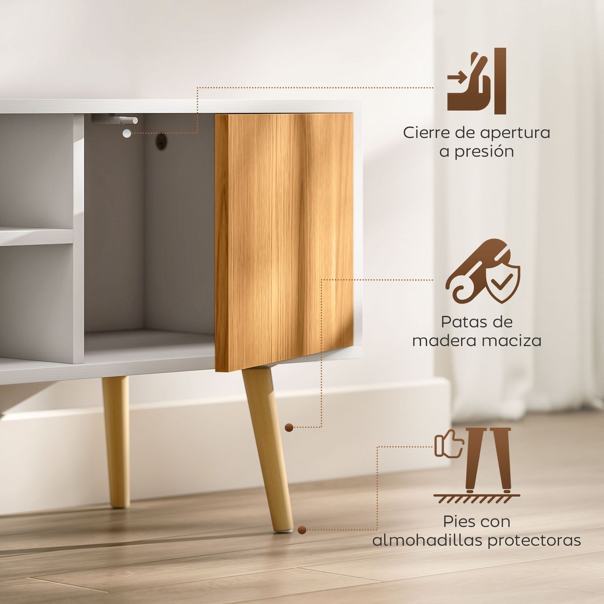 Mueble-de-TV-Hiro-Homcom-2-estantes
