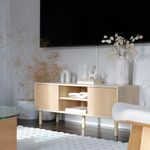 Mueble-de-TV-Taro-Homcom-2-puertas-ambientada-lateral