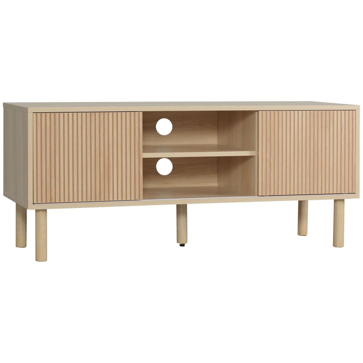 Mueble-de-TV-Taro-Homcom-2-puertas-fondo-blanco