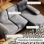 Sofa-chaiselongue-Kumo-Homcom-comodo
