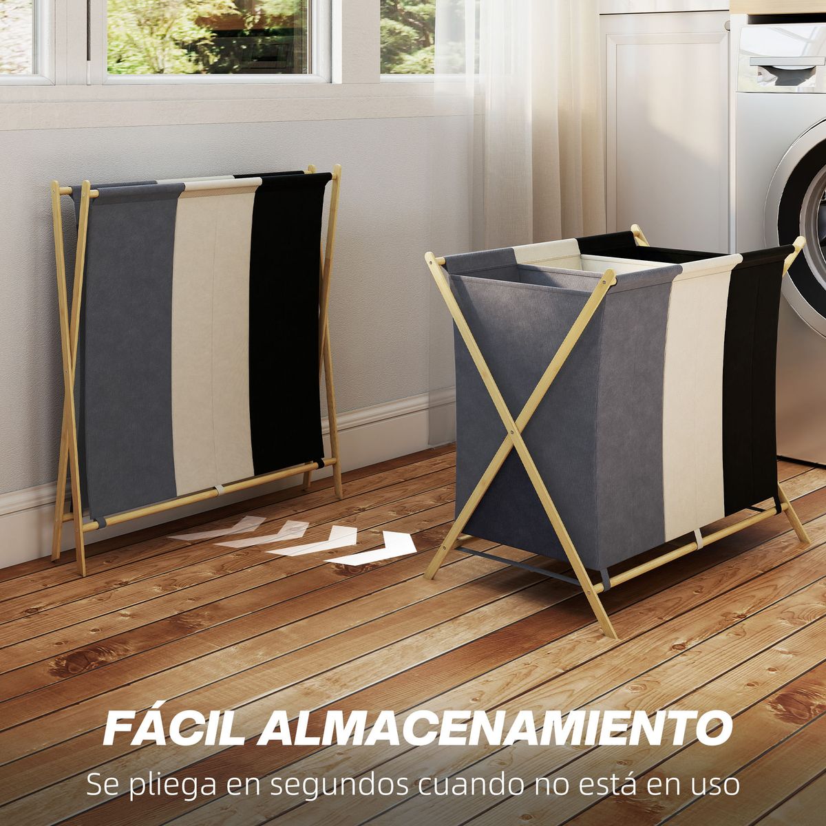 Cesto-para-ropa-sucia-Riku-Homcom-diseño-plegable